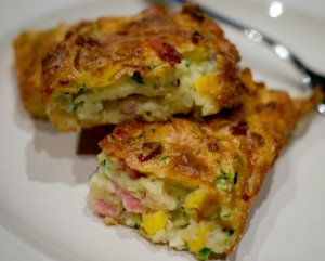 Zucchini Slice with bacon